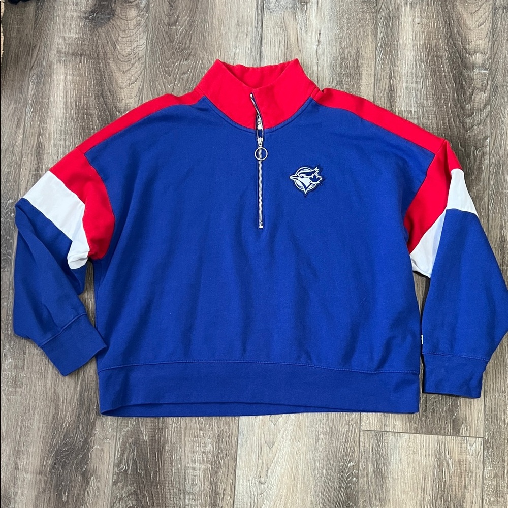 Toronto Bluejays Quarter-Zip Sweatshirt from Tailgate